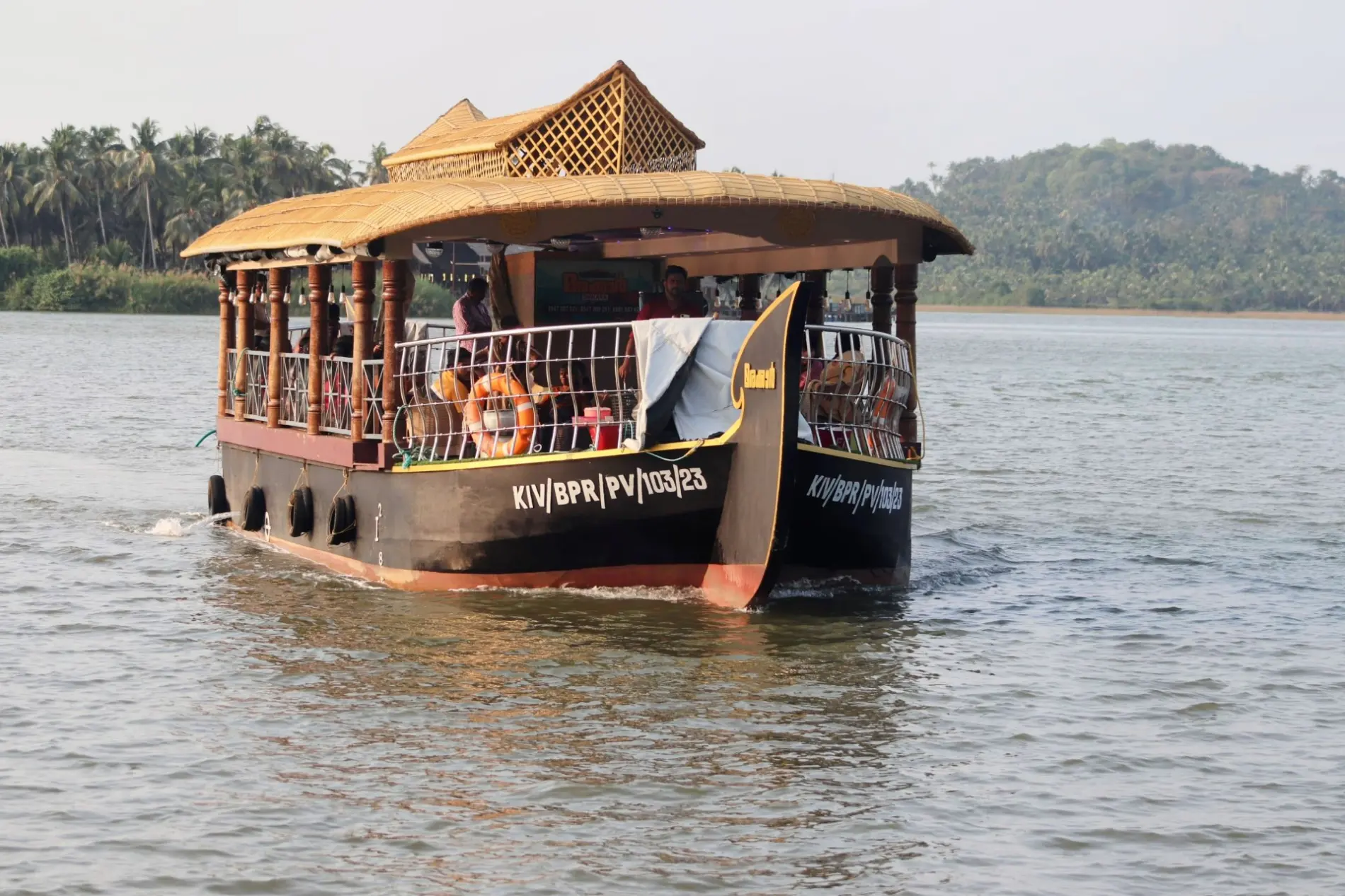 Marakkar Boats on the backwaters of Akalappuzha